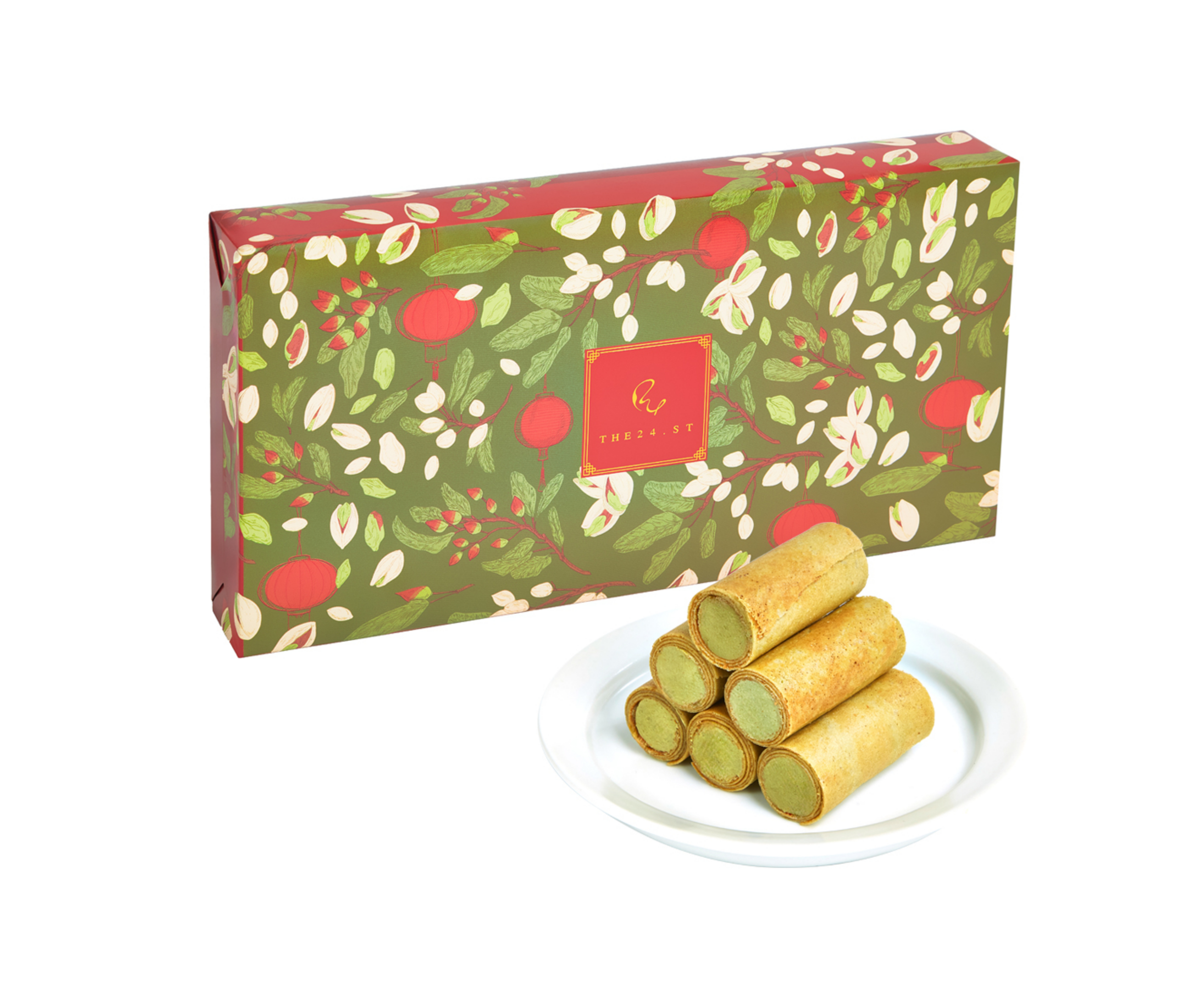 特濃開心果夾心蛋卷禮盒 (12條) Rich Pistachio Filled Eggroll Gift Box (12pcs)1