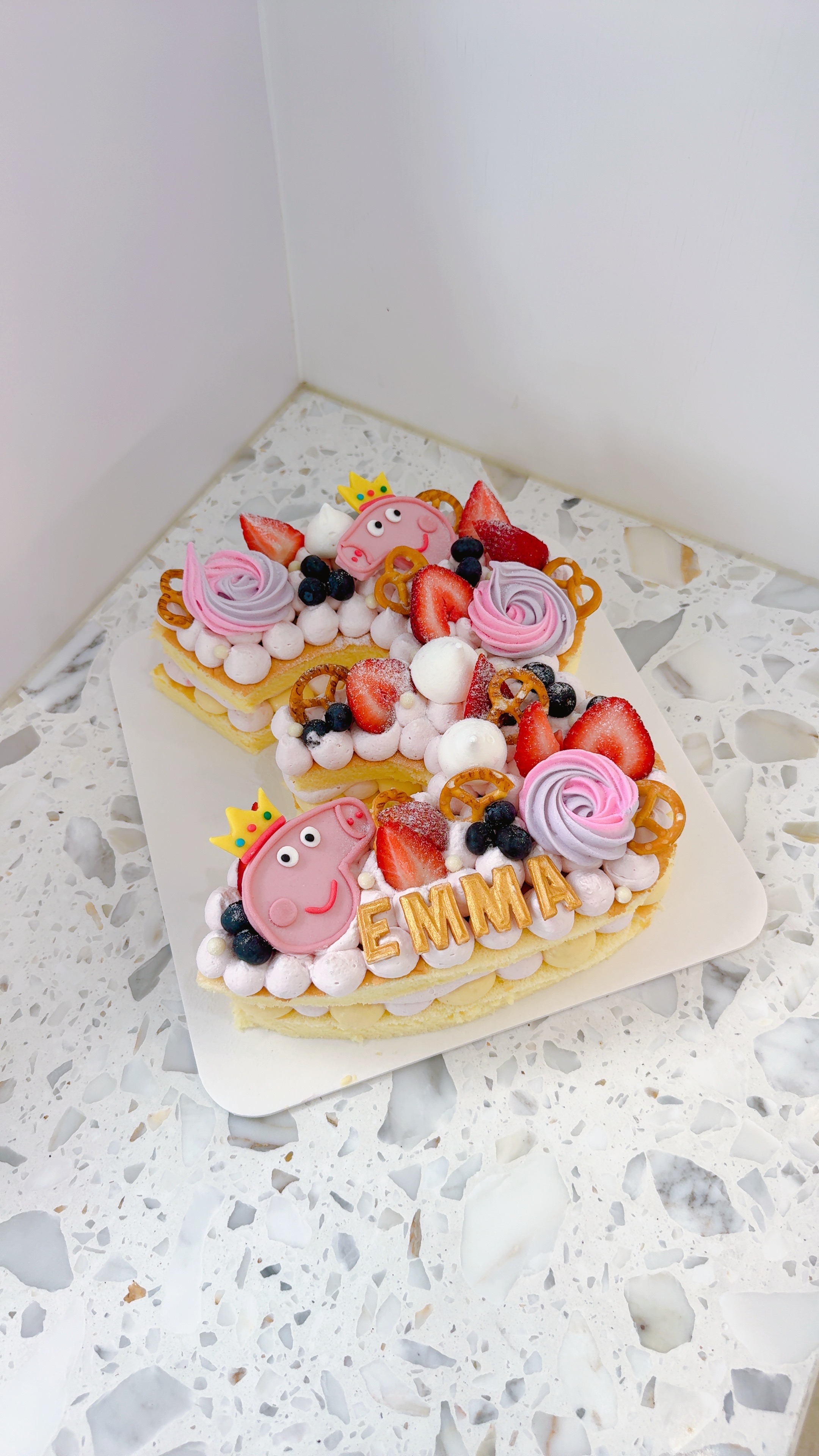 字母數字蛋糕（佩佩豬）