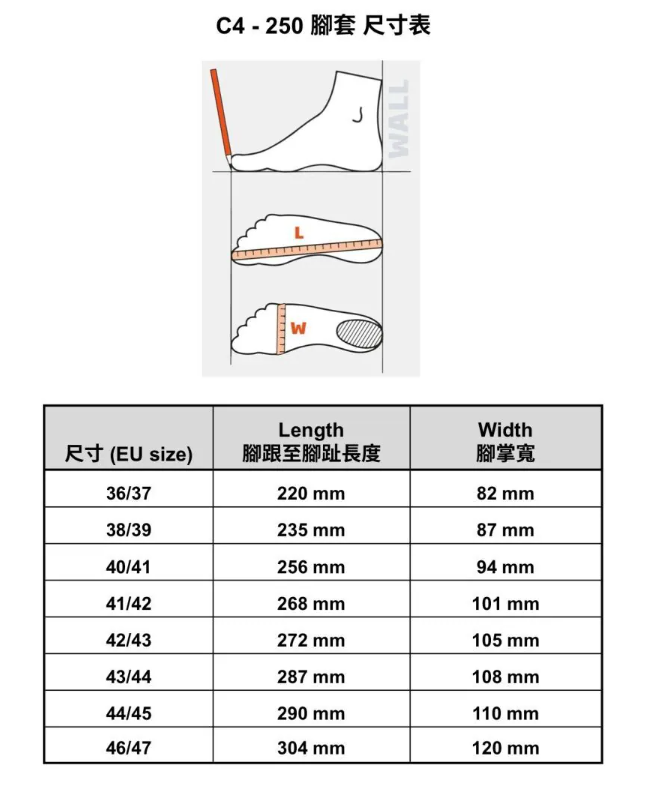 C4-250腳套尺寸