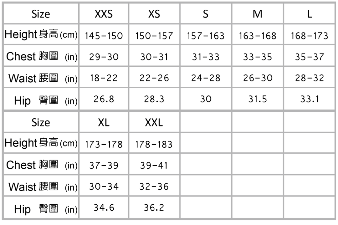 Problue女款3-5mm連身防寒衣尺寸.png