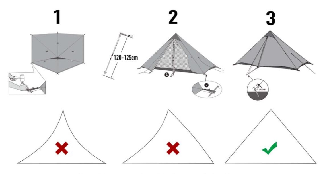 三峰出3F_單人帳_藍山1pro_搭建方式 三峰出3F單人帳藍山1Pro搭建方式