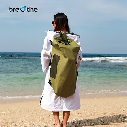 Breathe 水呼吸 75L超大容量防水裝備袋(水陸兩用/可肩背可手提)9