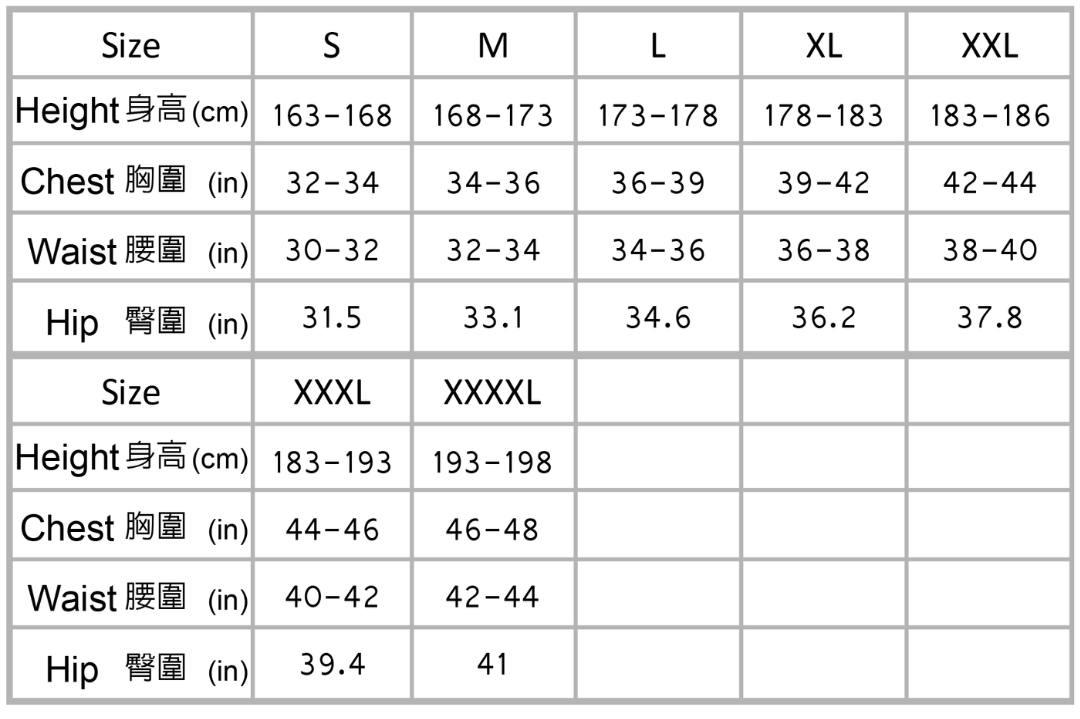 Problue男款3-5mm連身防寒衣尺寸.png