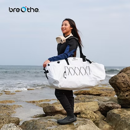 Breathe 水呼吸 75L超大容量防水裝備袋(水陸兩用/可肩背可手提)6