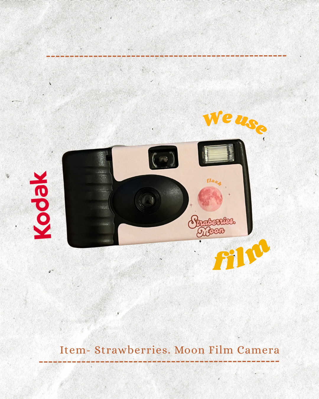 Strawberries. Moon Film Camera