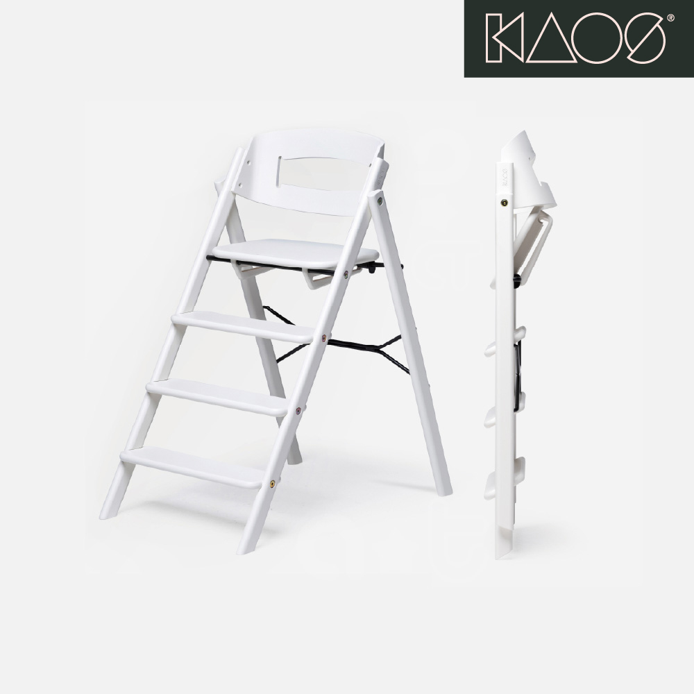 【KAOS】經典櫸木-Klapp永續折疊成長餐椅-挪威白 【KAOS】經典櫸木-Klapp永續折疊成長餐椅-挪威白