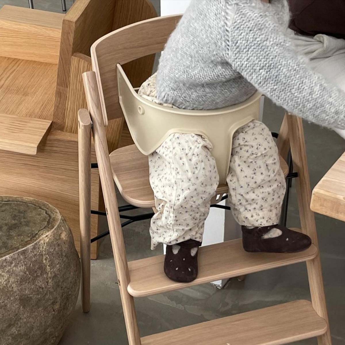 【KAOS】頂級橡木-Klapp永續折疊成長餐椅-頂級橡木6