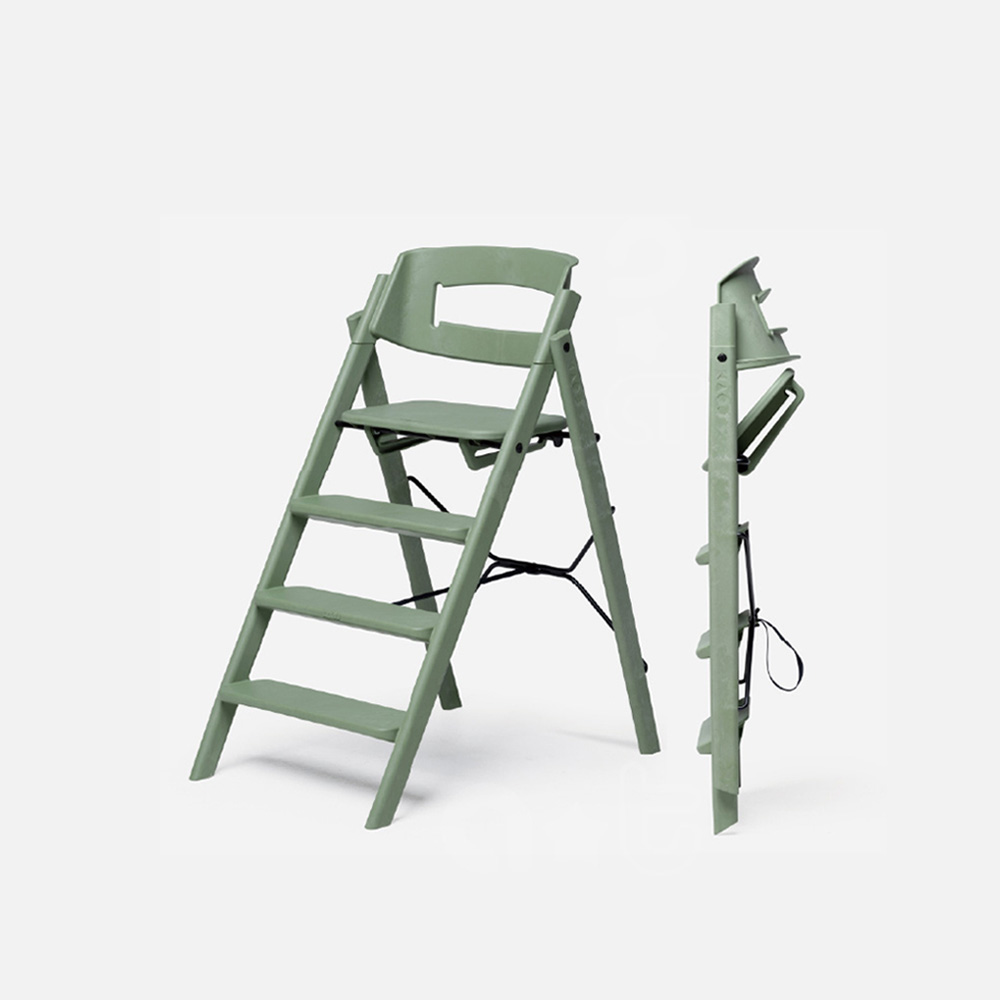 【KAOS】永續新星-Klapp永續折疊成長餐椅-礦岩綠1