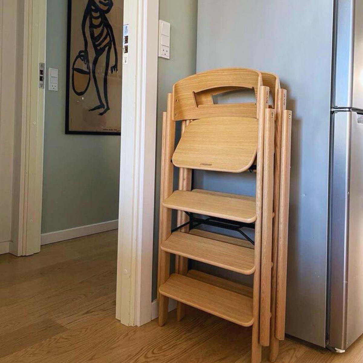 【KAOS】頂級橡木-Klapp永續折疊成長餐椅-頂級橡木4