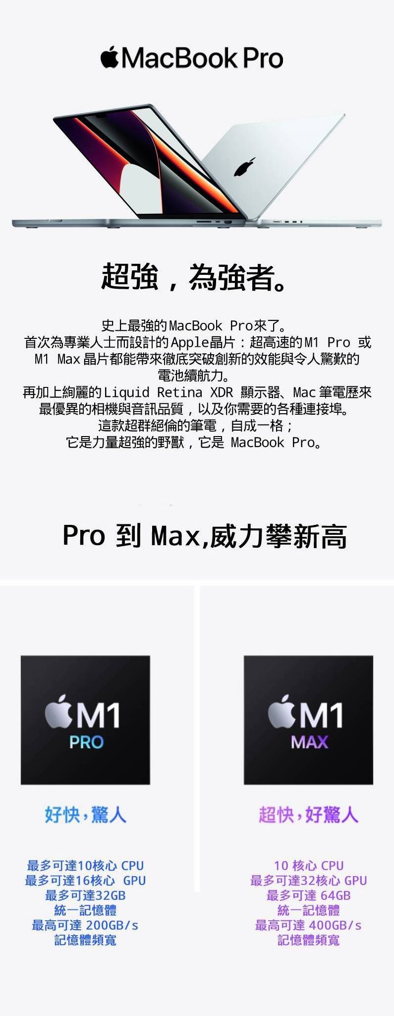 發現MacBook Pro 14吋 M1 Pro 16G 1T 2021年 A2442，一款專為專業創作者和高效能用戶設計的筆記型電腦。這款MacBook Pro配備了強大的M1 Pro芯片，提供卓越的處理速度和能效。具有1TB的超大SSD存儲和16GB的統一記憶體，確保高速的應用性能和流暢的多任務處理能力。14吋的Liquid Retina XDR顯示屏提供驚人的視覺效果和極高的亮度，非常適合專業的圖像處理和視頻編輯工作。其精緻的設計和強大的功能結合，使其成為專業人士的理想選擇。