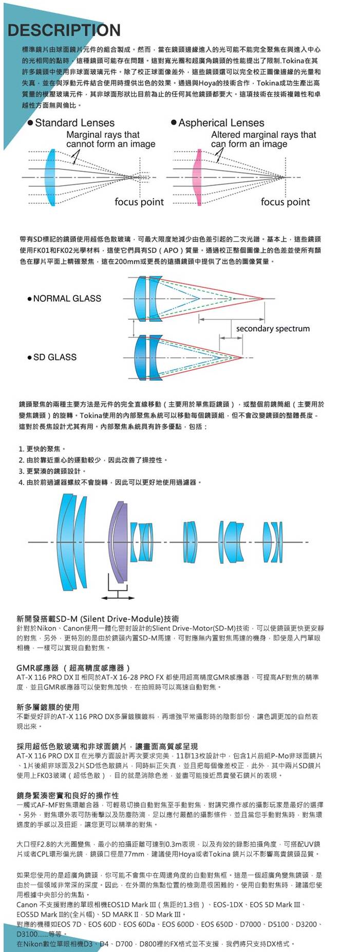 Tokina AT-X PRO 11-16mm F2.8 DX II 鏡頭，適合Nikon APS-C相機的廣角攝影鏡頭