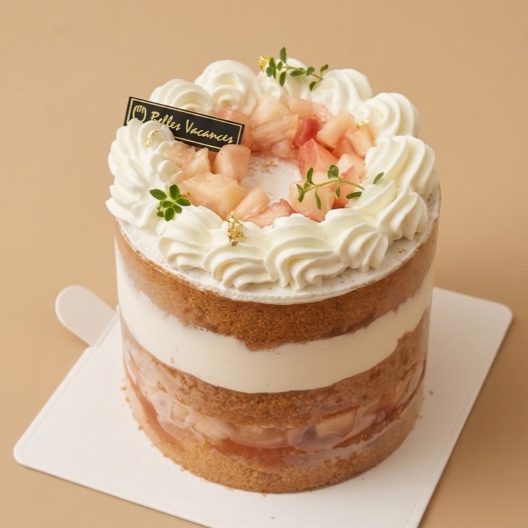 紅心芭樂蜜桃裸戚風 (早鳥優惠~4/20)1