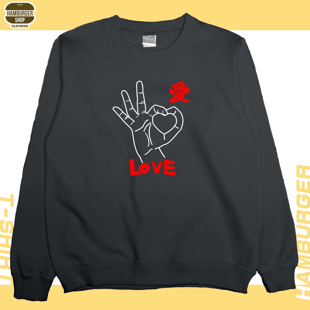 手指愛心(大學T)Hamburger T-shirt shop7