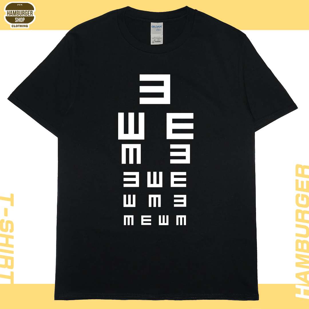 零碼出清 - 視力檢查(短T) 黑XL