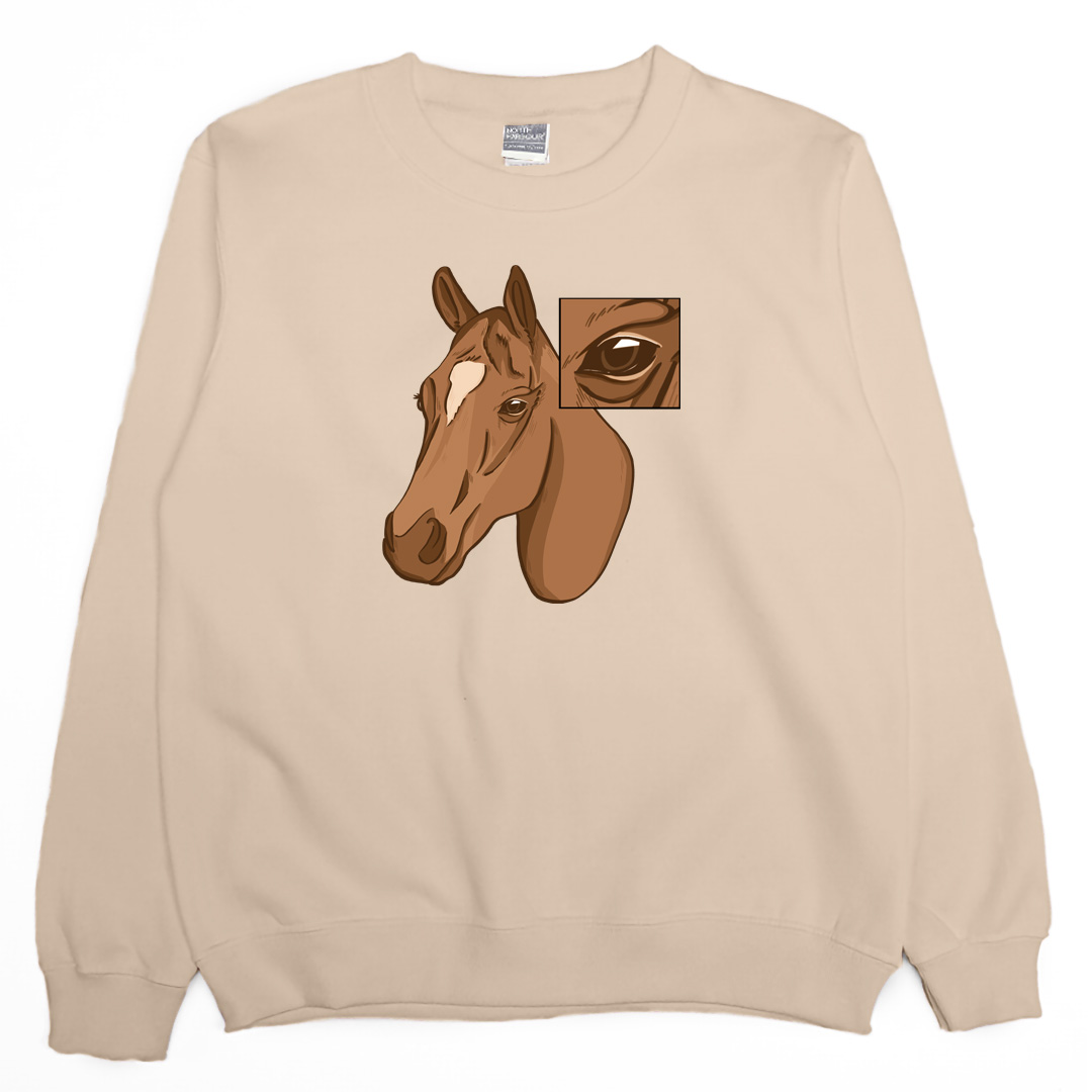 馬的眼睛(大學T)Hamburger T-Shirt Shop