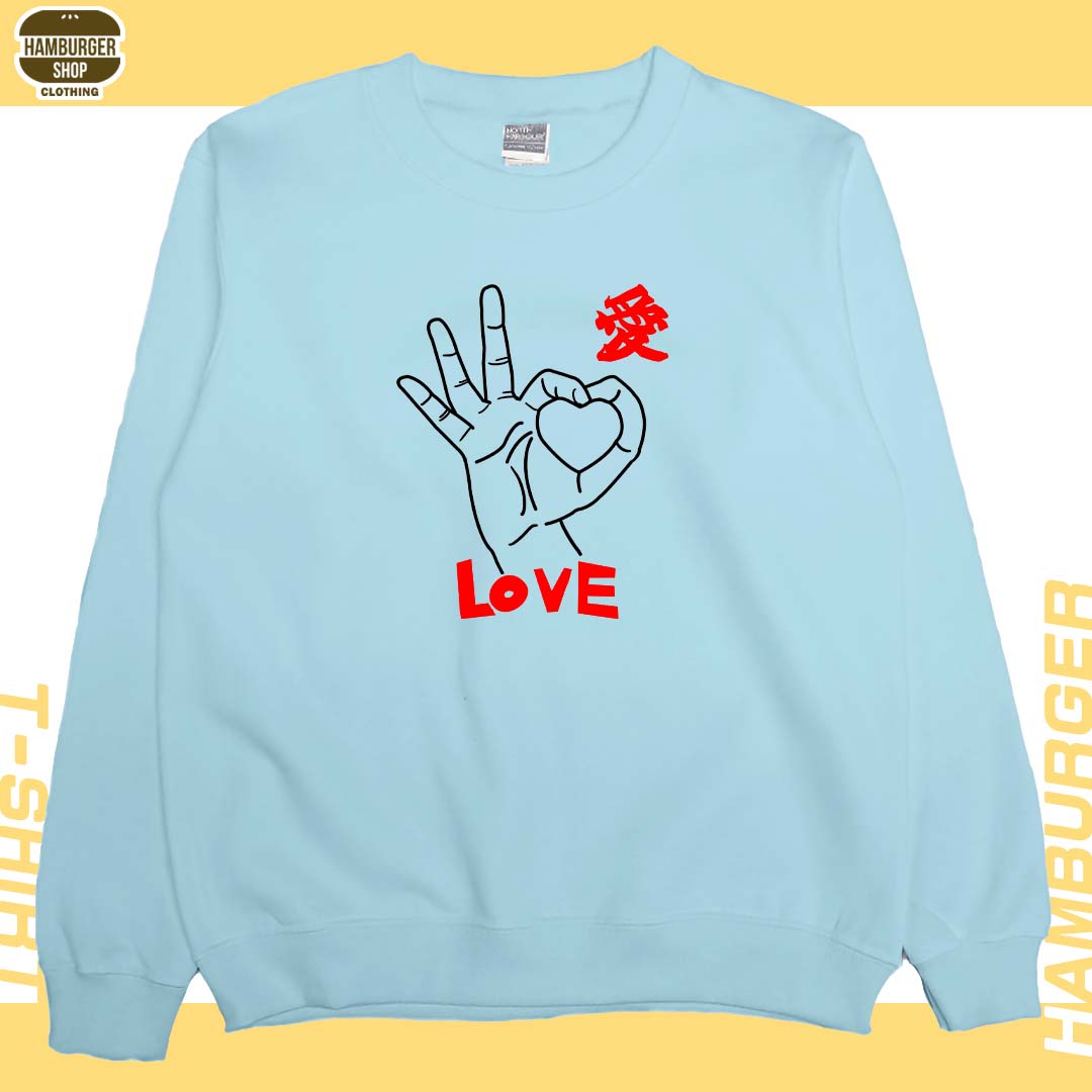 手指愛心(大學T)Hamburger T-shirt shop2