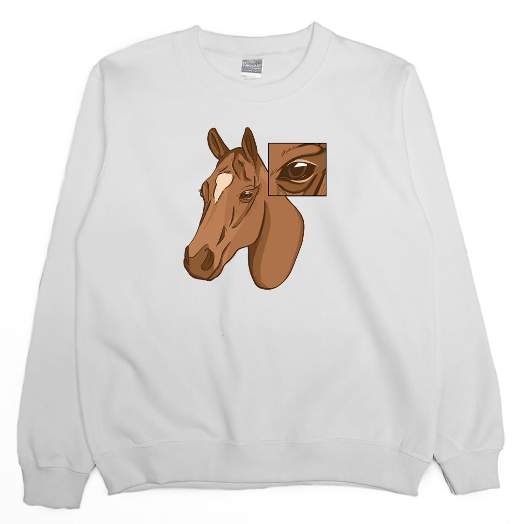 馬的眼睛(大學T)Hamburger T-Shirt Shop