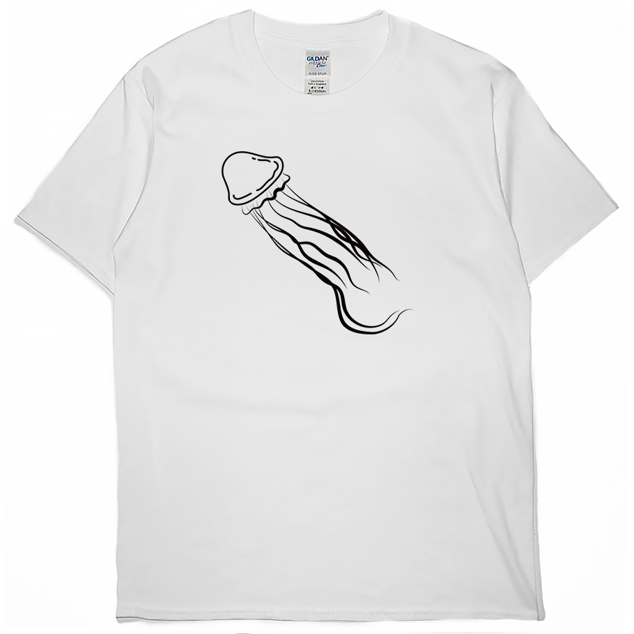 零碼出清 - 水母(短T) 白M