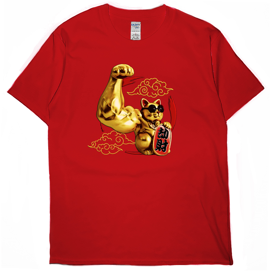 零碼出清 - 強力劫財貓(短T) 紅L 零碼出清 - 強力劫財貓(短T) 紅L