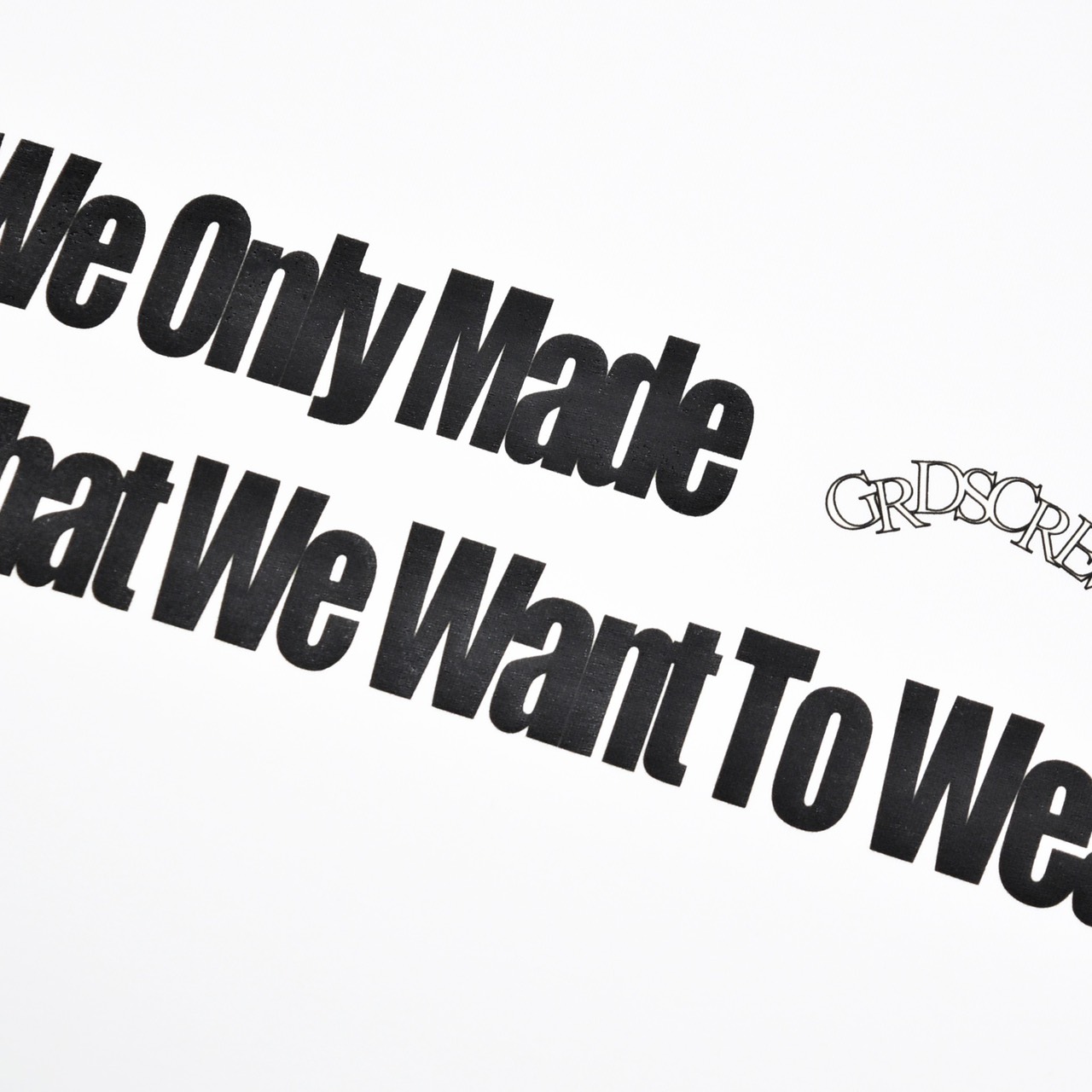 SLOGAN T-Shirt(白)3