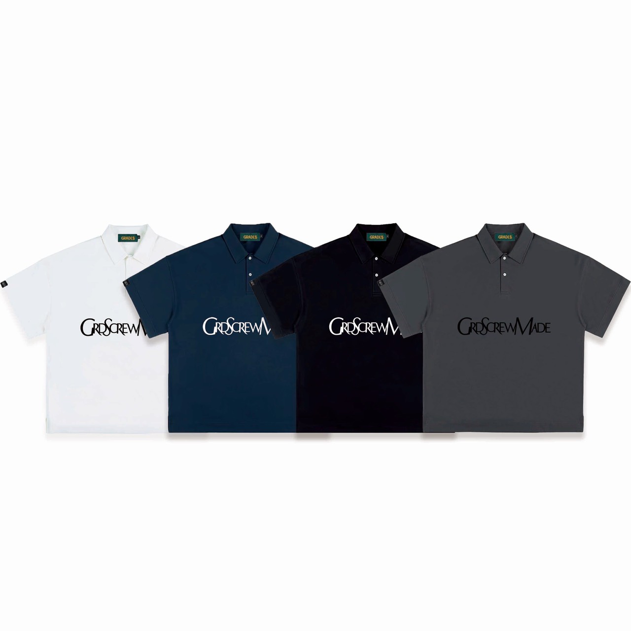 DISTORT LOGO POLO TEE(深藍)5