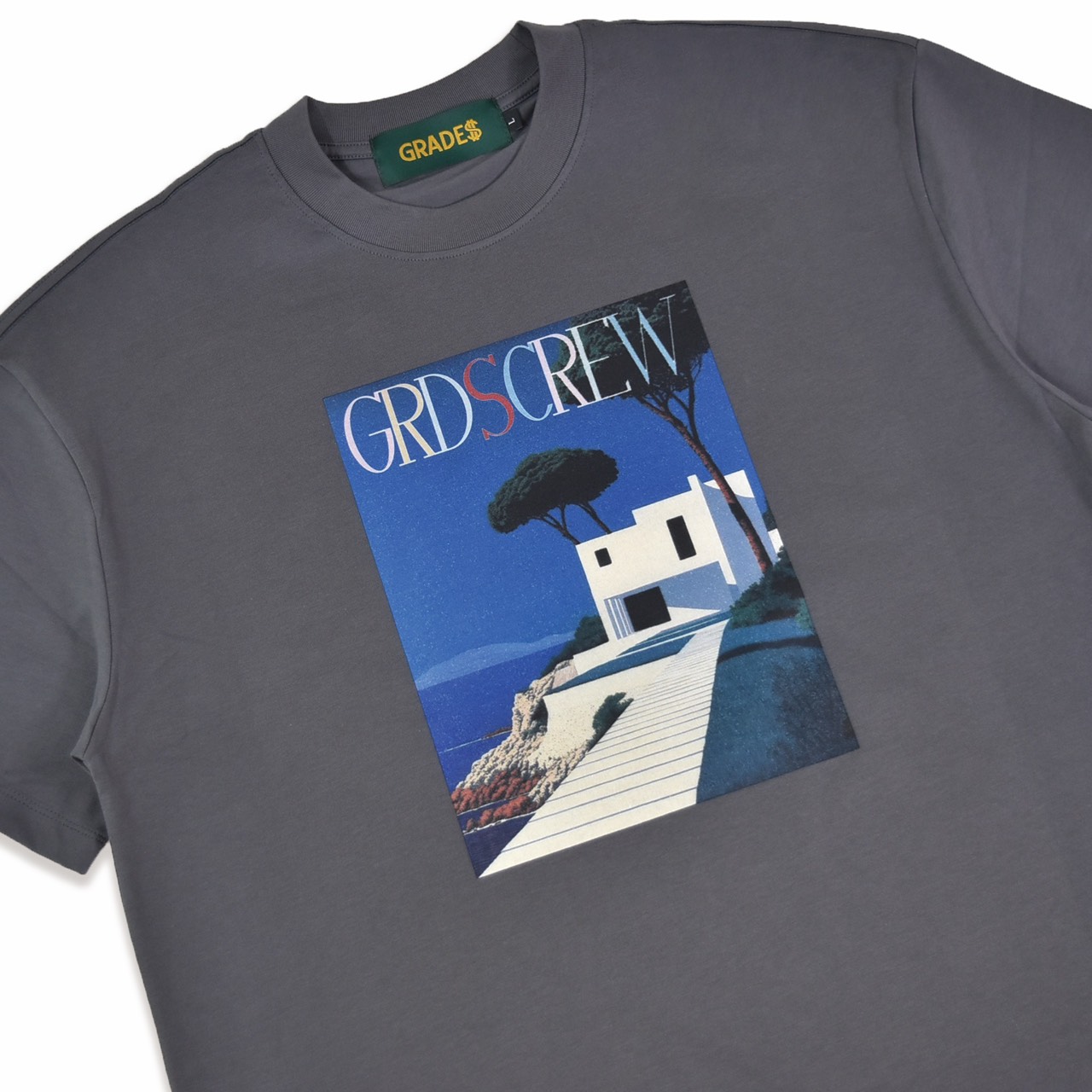CLIFFSIDE VILLA T-Shirt(灰)2