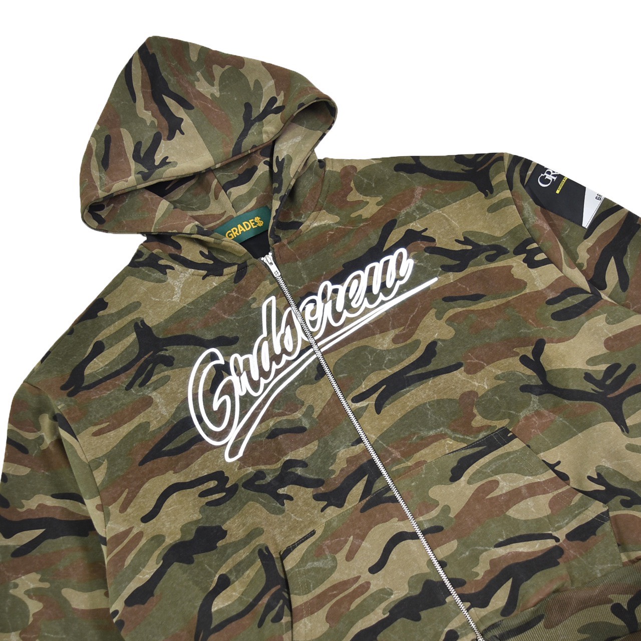 BASEBALL LOGO CAMO ZIPPER HOODIE(迷彩)2