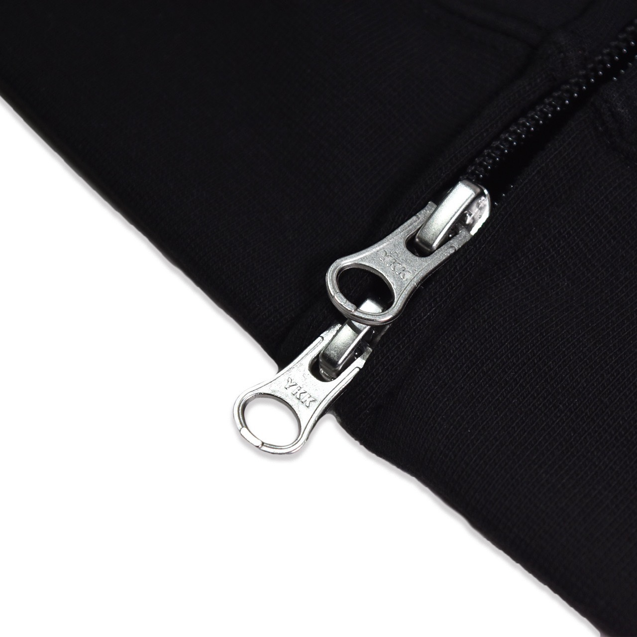 THE SIGN BADGE ZIPPER HOODIE(太空棉/黑)4