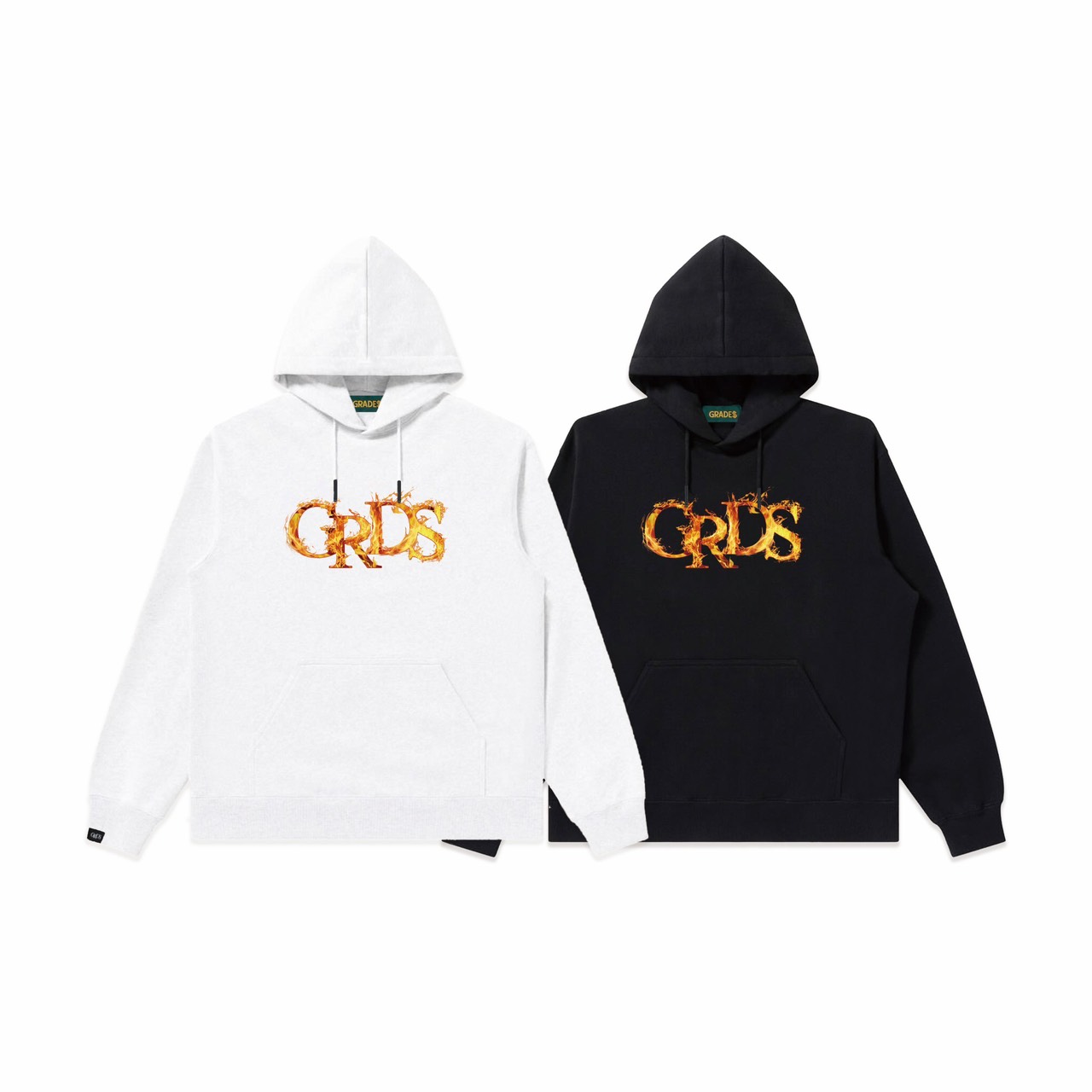 FIRE LOGO HOODIE(白)4