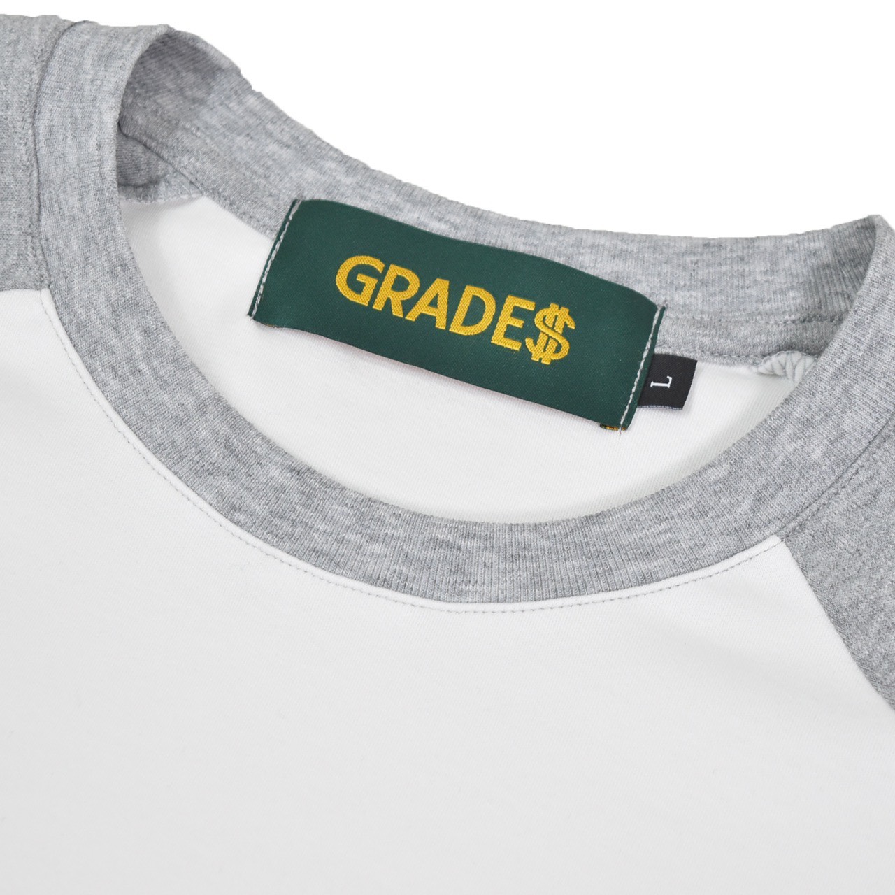 SLEEVE PRINT RAGLAN L/S Tee(灰白)5