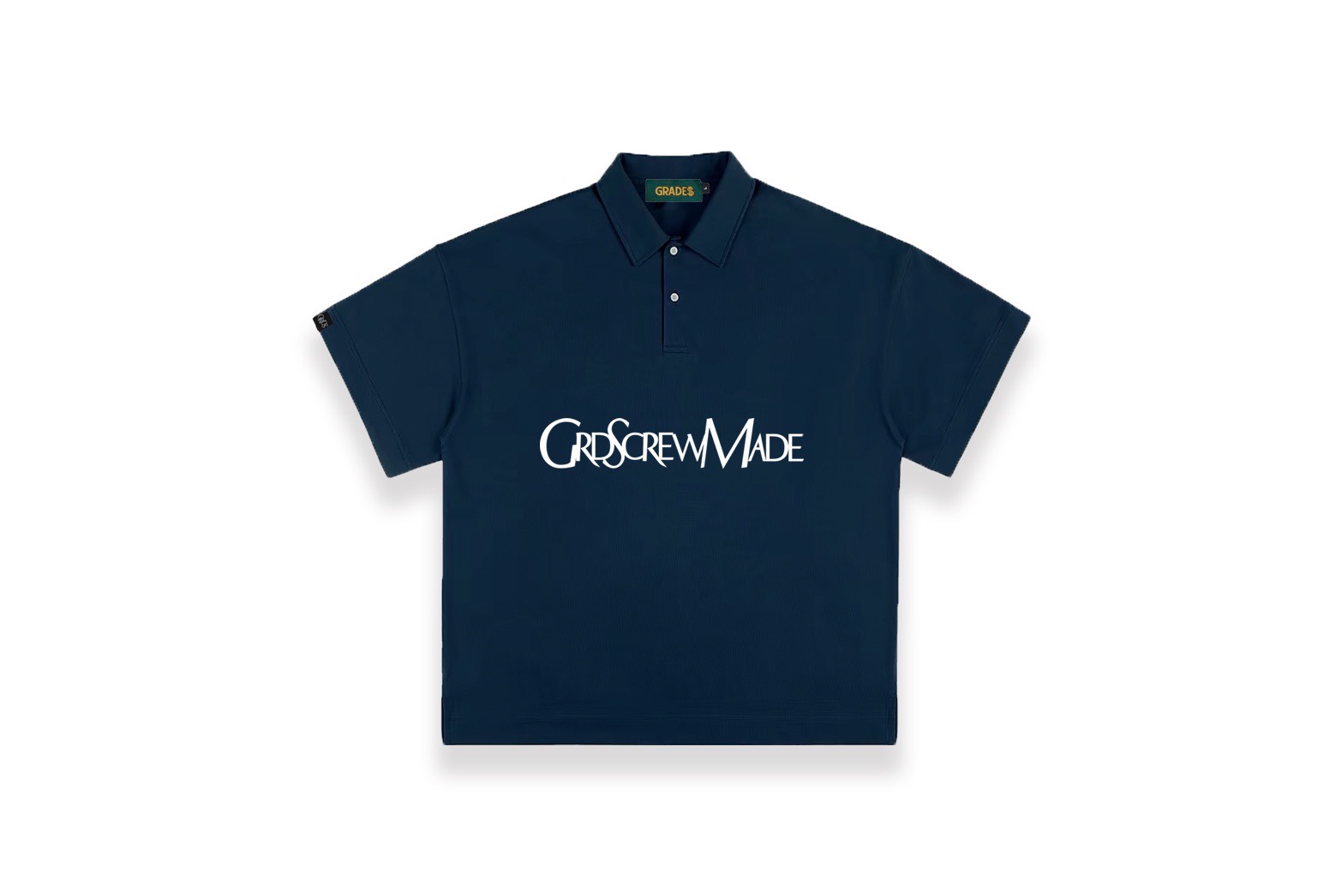 DISTORT LOGO POLO TEE(深藍)1