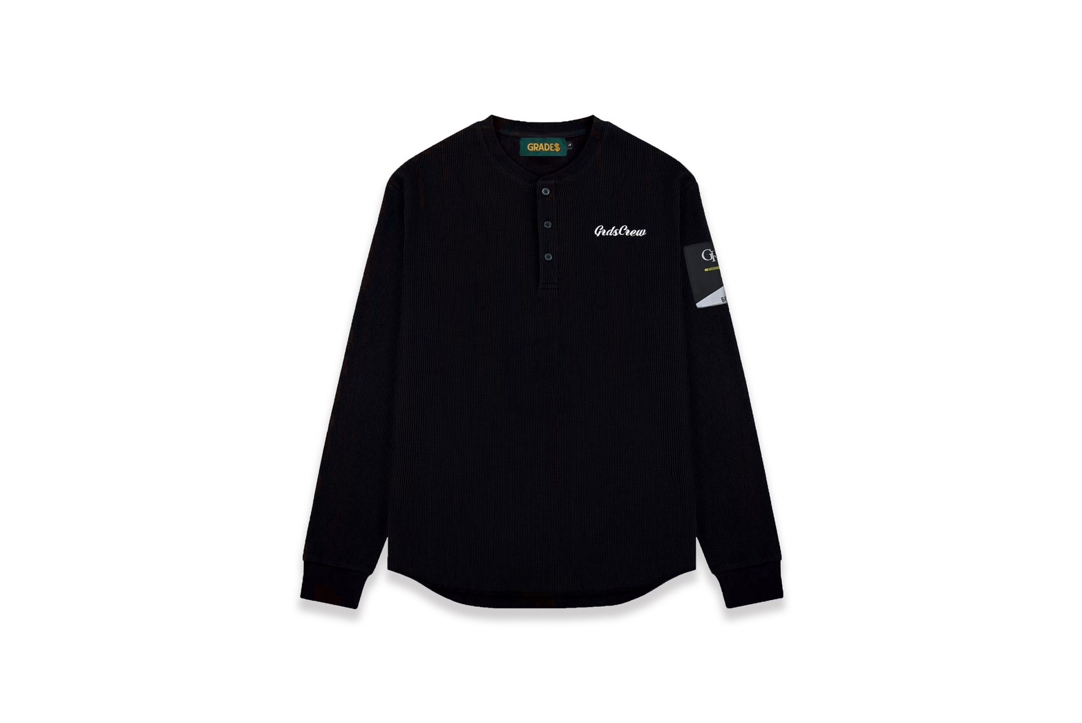 SWASHES LOGO WAFFLE HENLEY L/S Tee(華夫格/黑)1