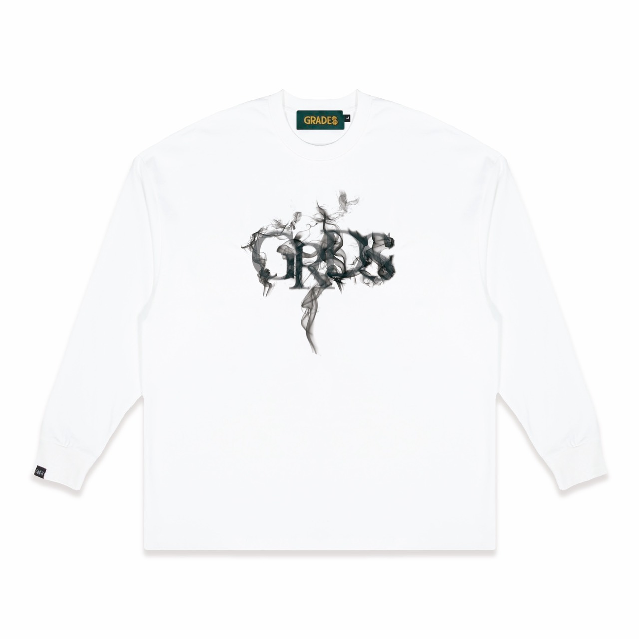 SMOKE LOGO L/S Tee(白)