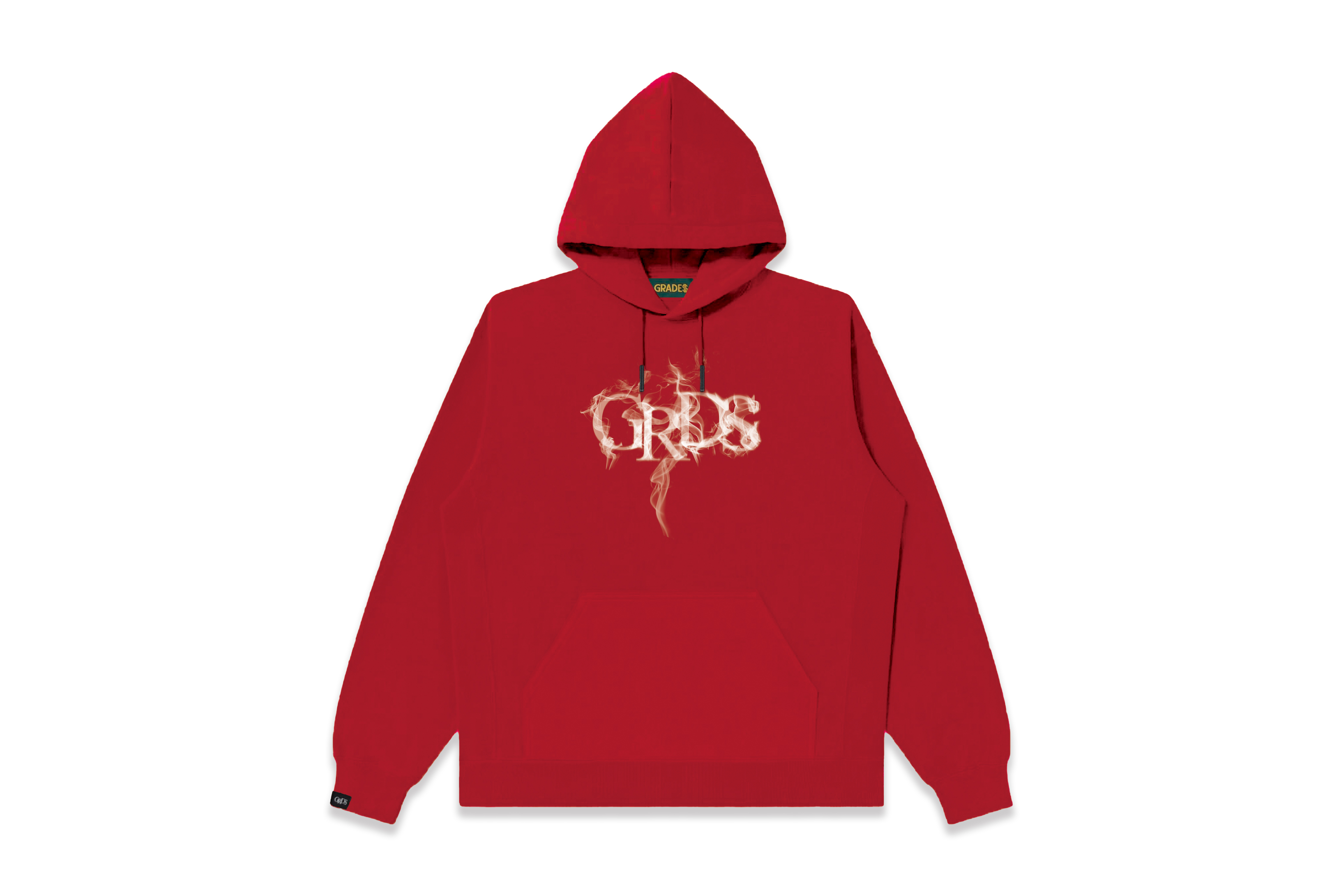 GRDS SMOKE LOGO HOODIE(紅/白)