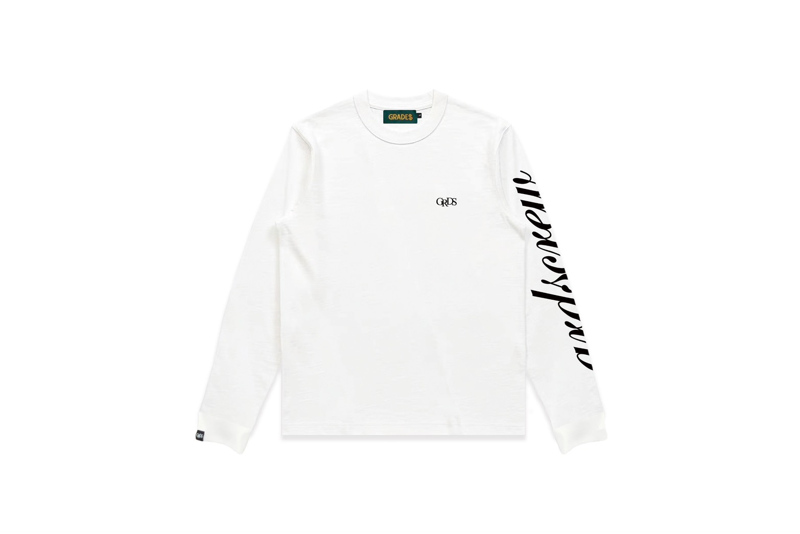 SCRIPT SLEEVE L/S Tee(白)
