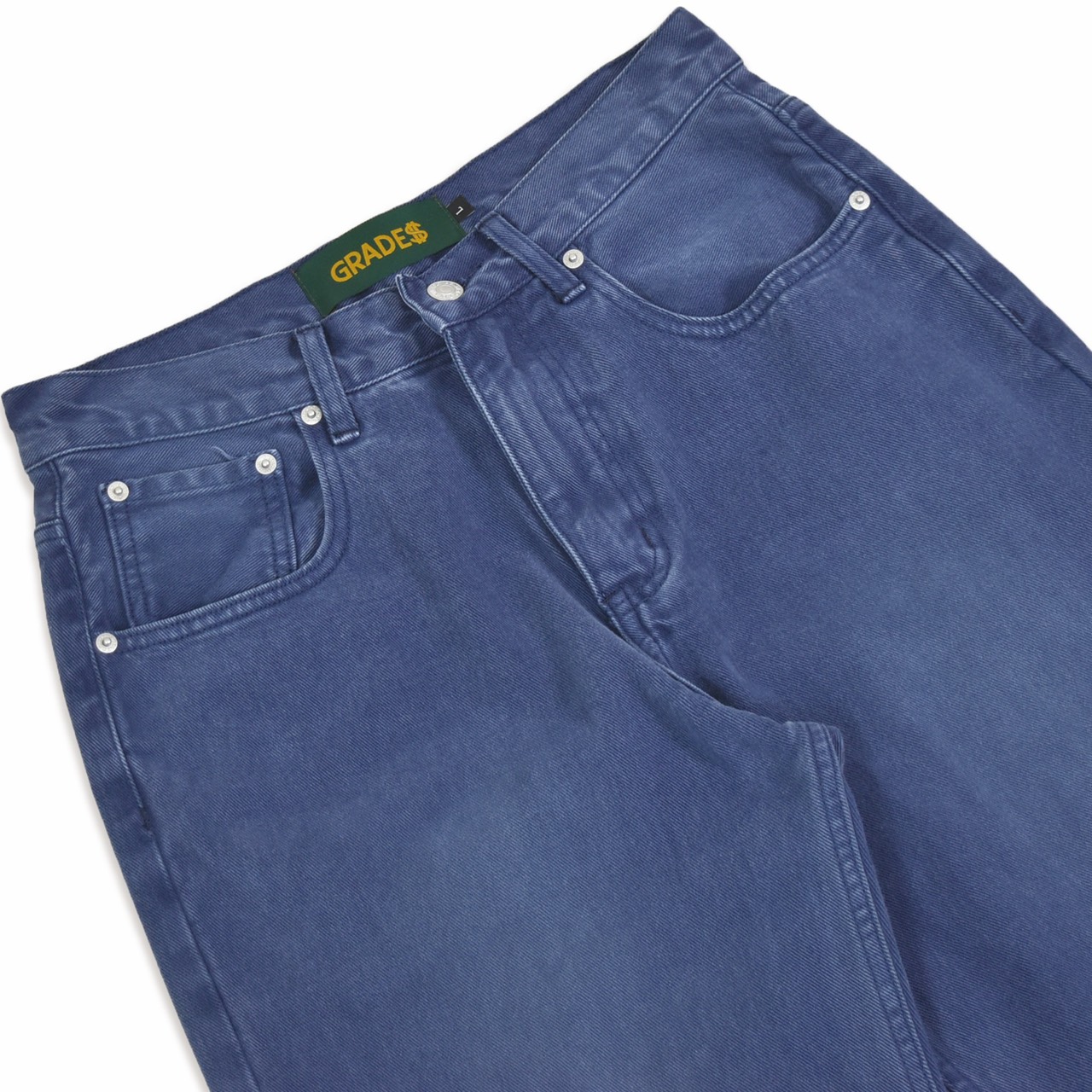SCRIPT WIDE-LEG JEANS(藍)3
