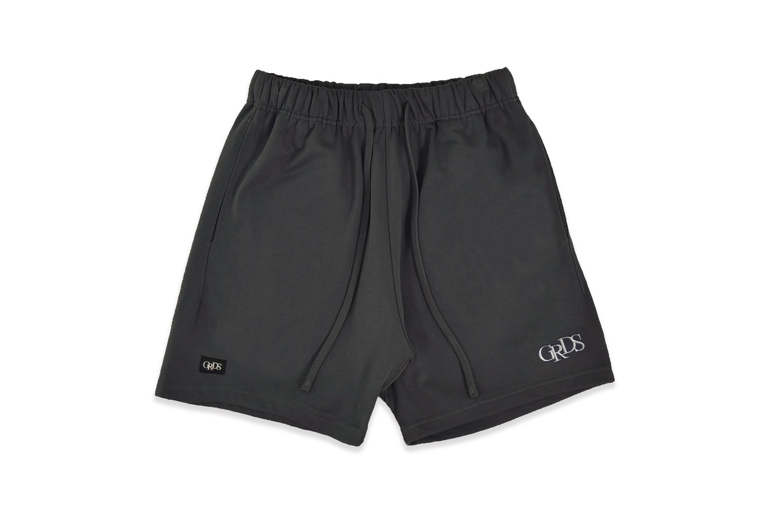 CLASSIC EMBROIDERY COTTON SHORTS(灰/銀)1