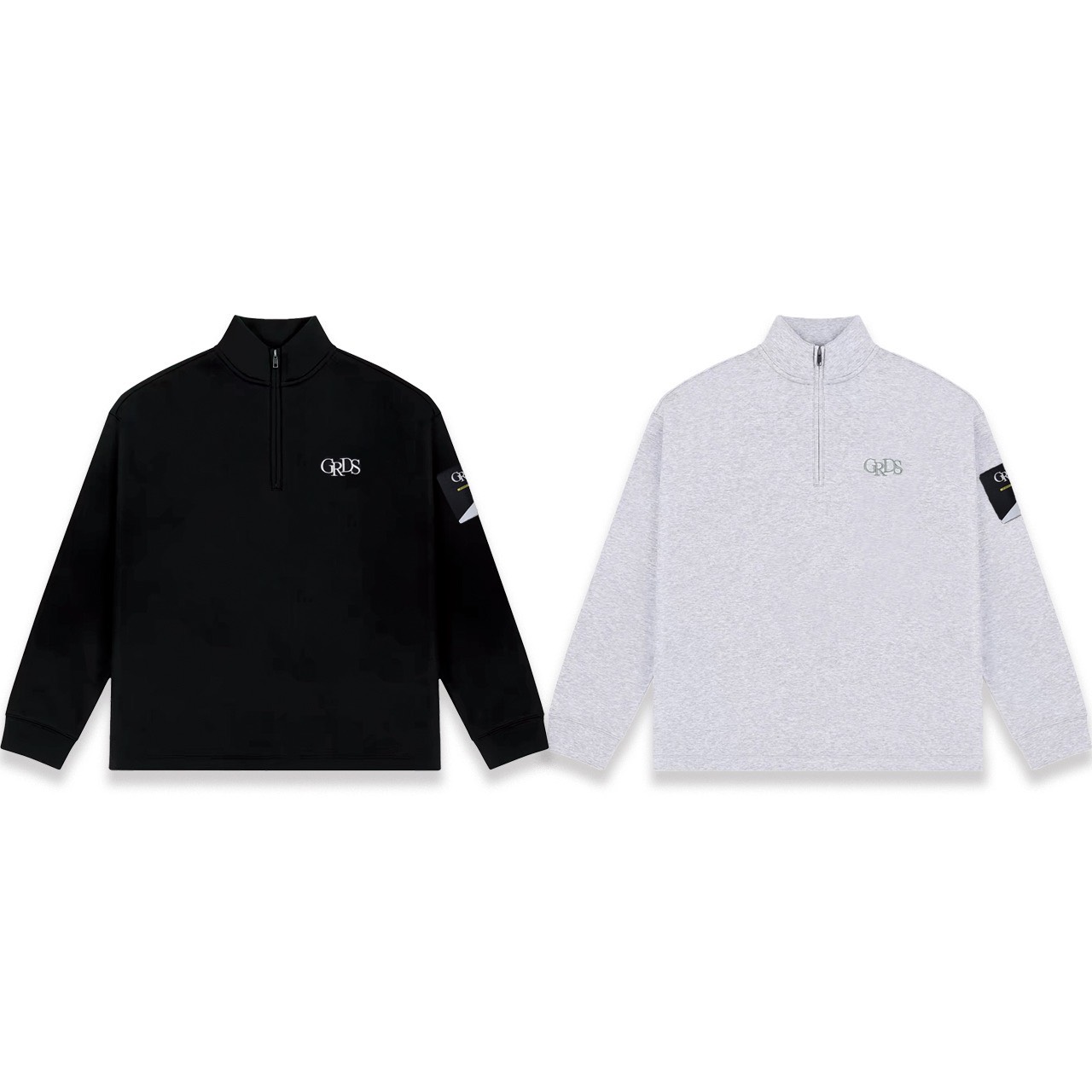 CLASSIC LOGO HALF ZIP SWEATSHIRT(灰)7