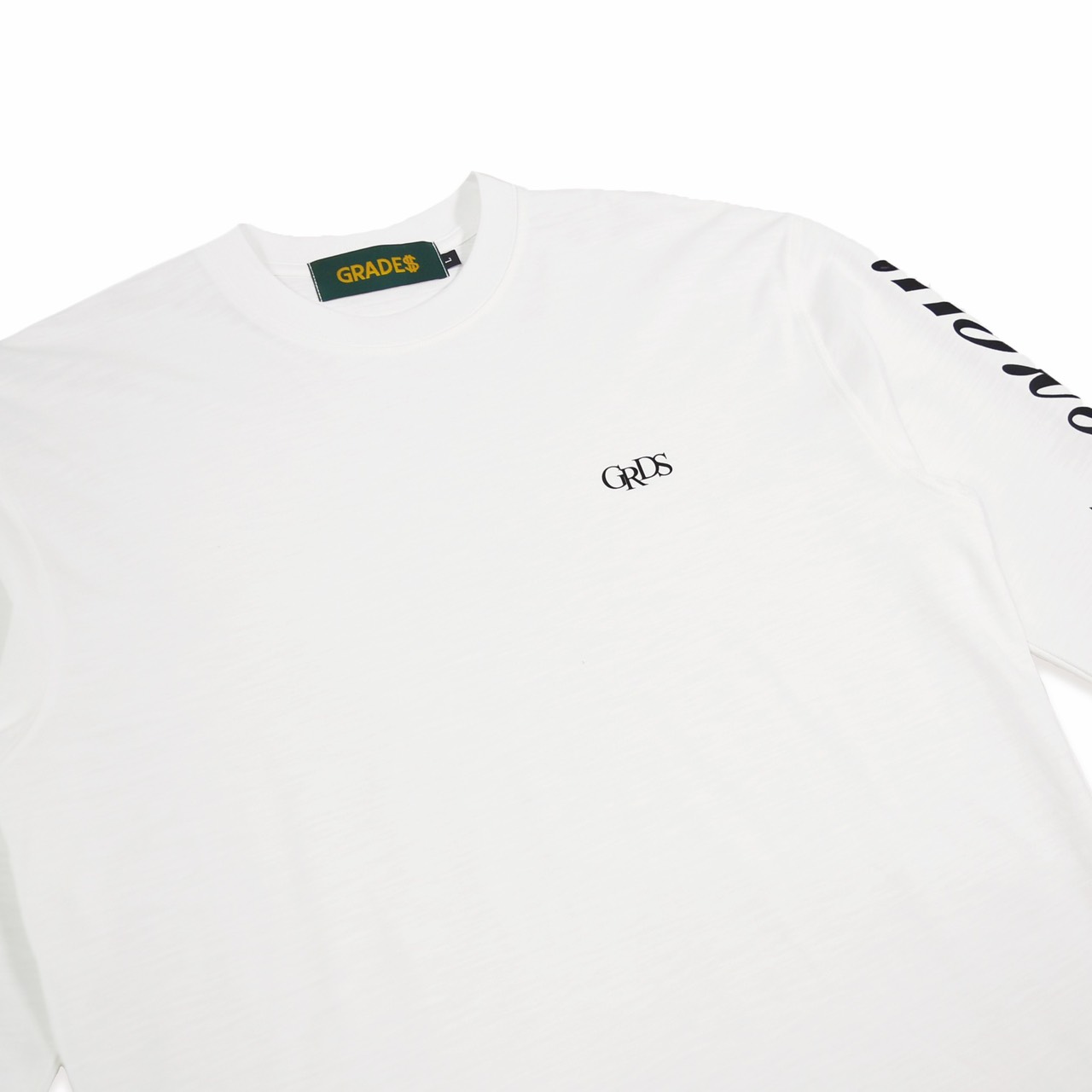 SCRIPT SLEEVE L/S Tee(白)3