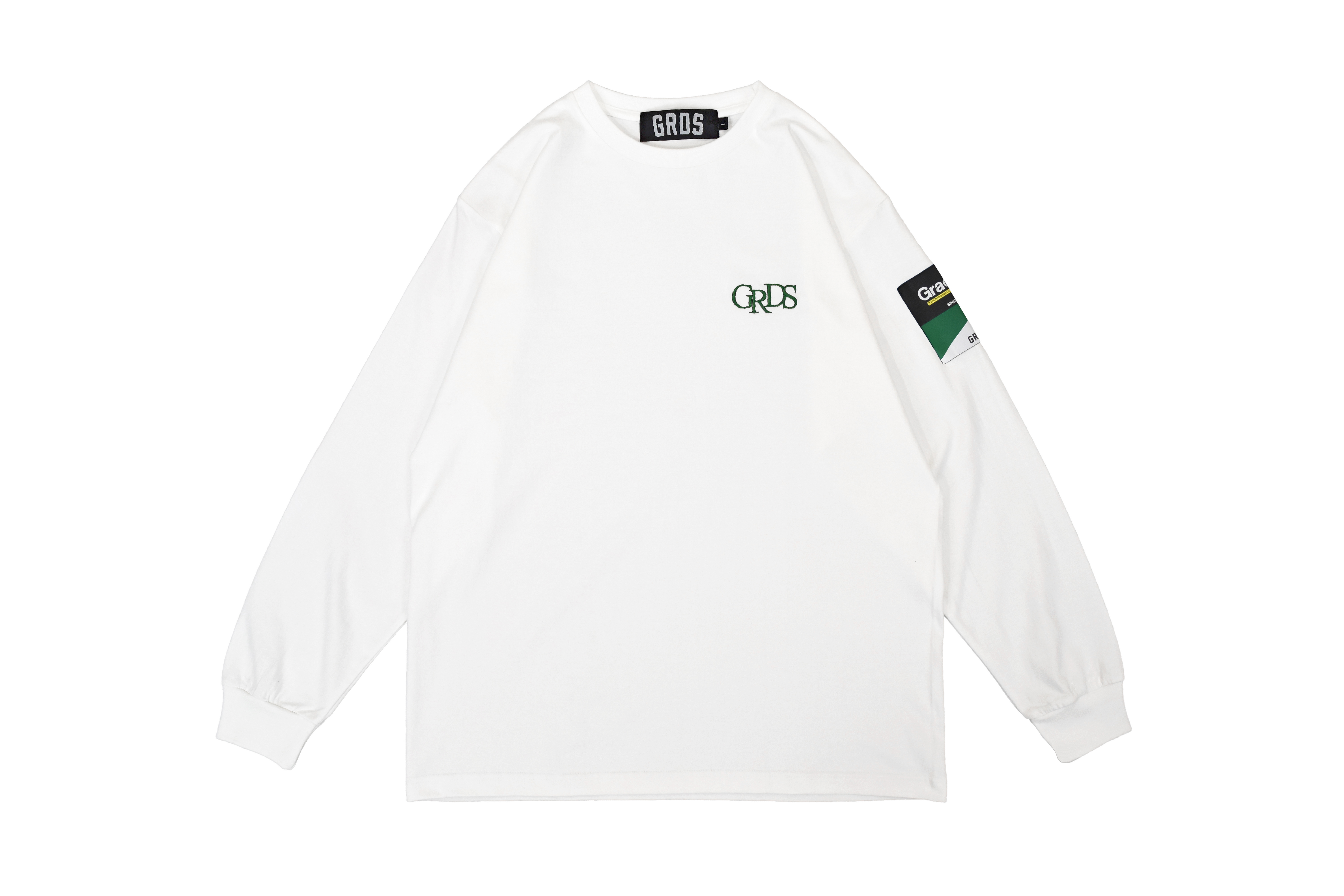 CLASSIC LOGO L/S T-Shirt 錯位電繡薄長袖(白)