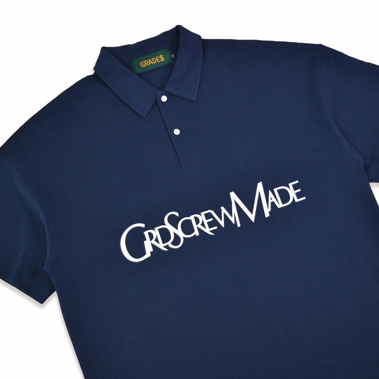 DISTORT LOGO POLO TEE(深藍)2