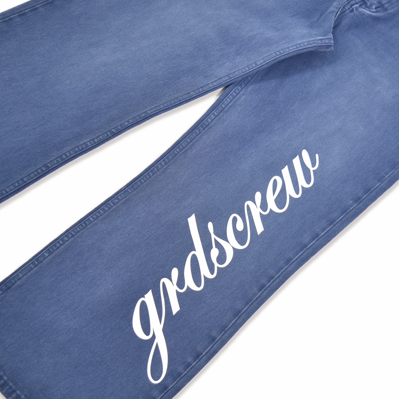 SCRIPT WIDE-LEG JEANS(藍)2