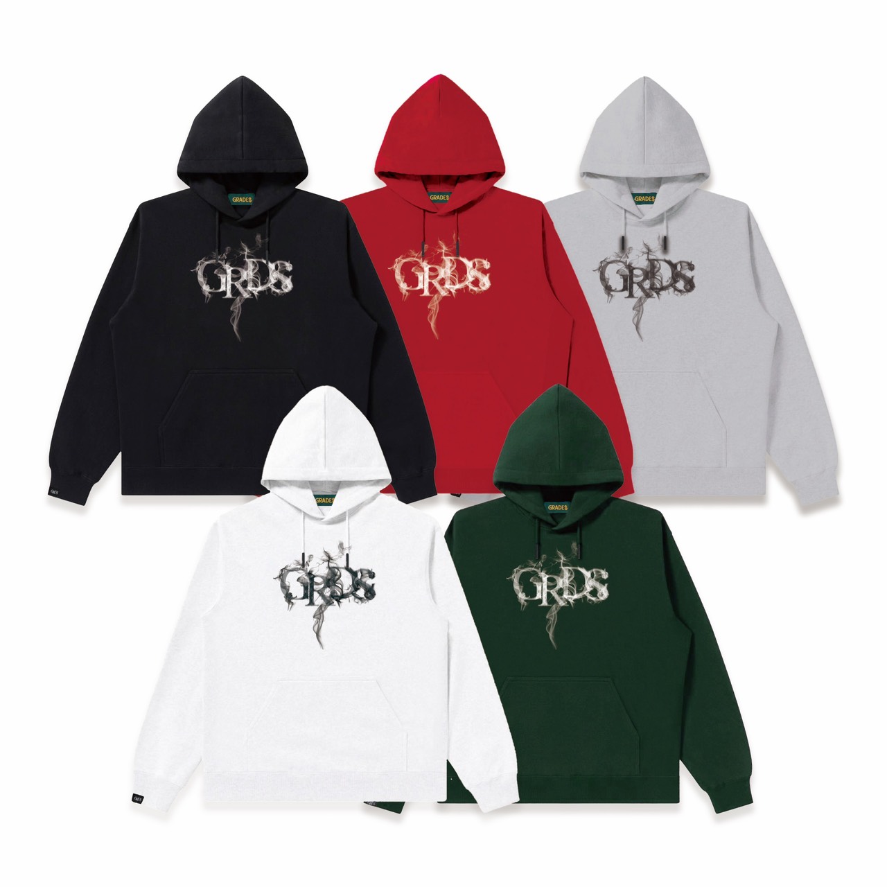 GRDS SMOKE LOGO HOODIE(紅/白)3