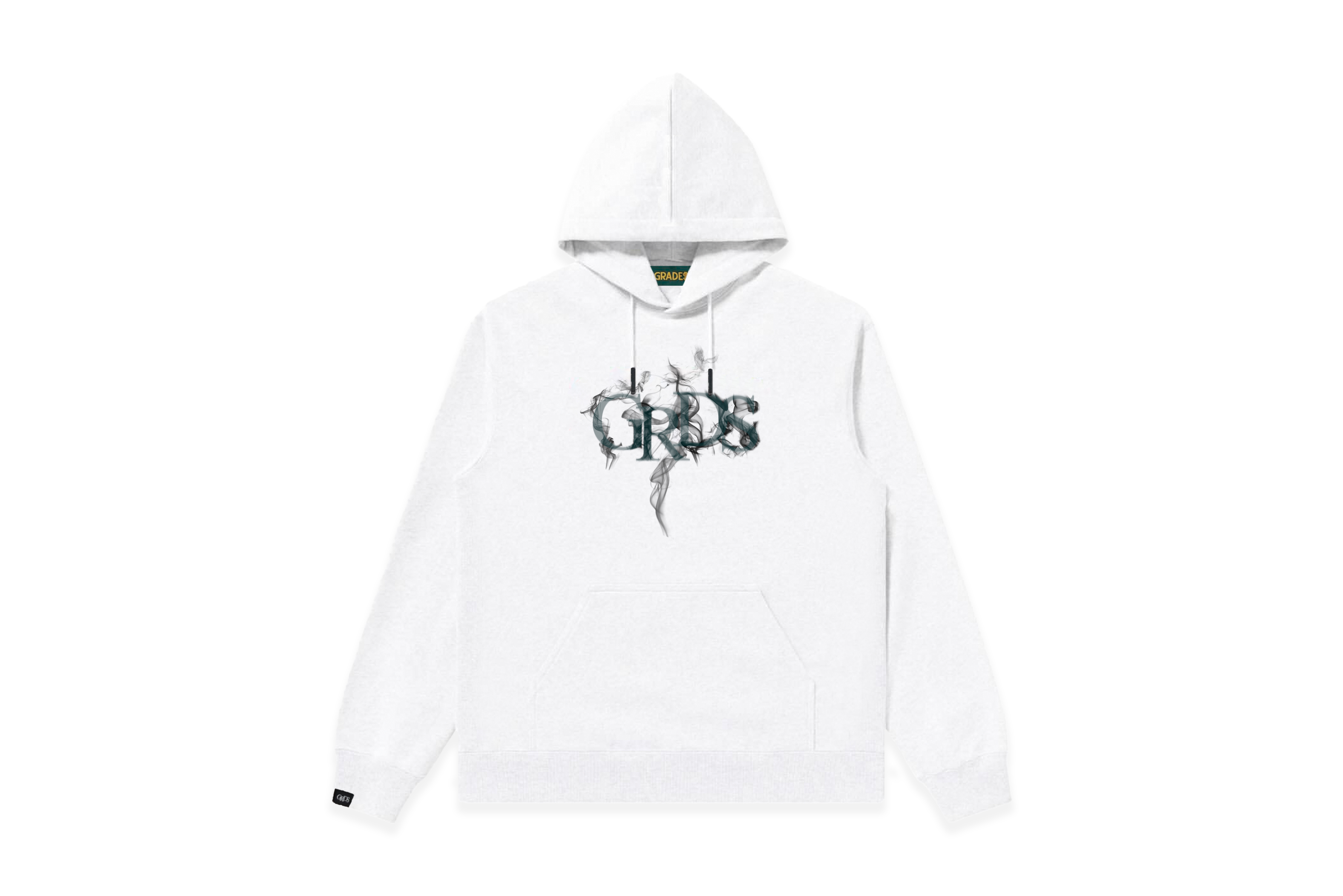 GRDS SMOKE LOGO HOODIE(白/黑)