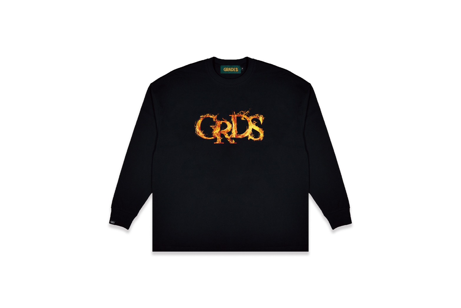 FIRE LOGO L/S Tee(黑)1