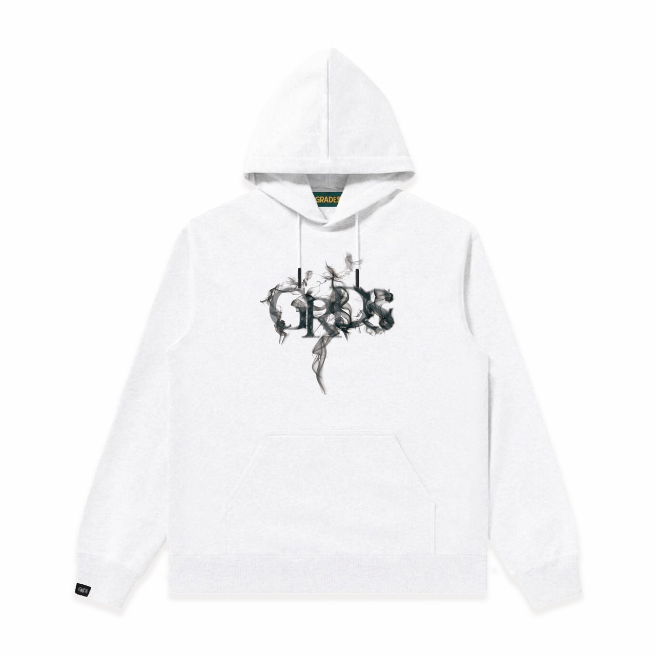 GRDS SMOKE LOGO HOODIE(白/黑)
