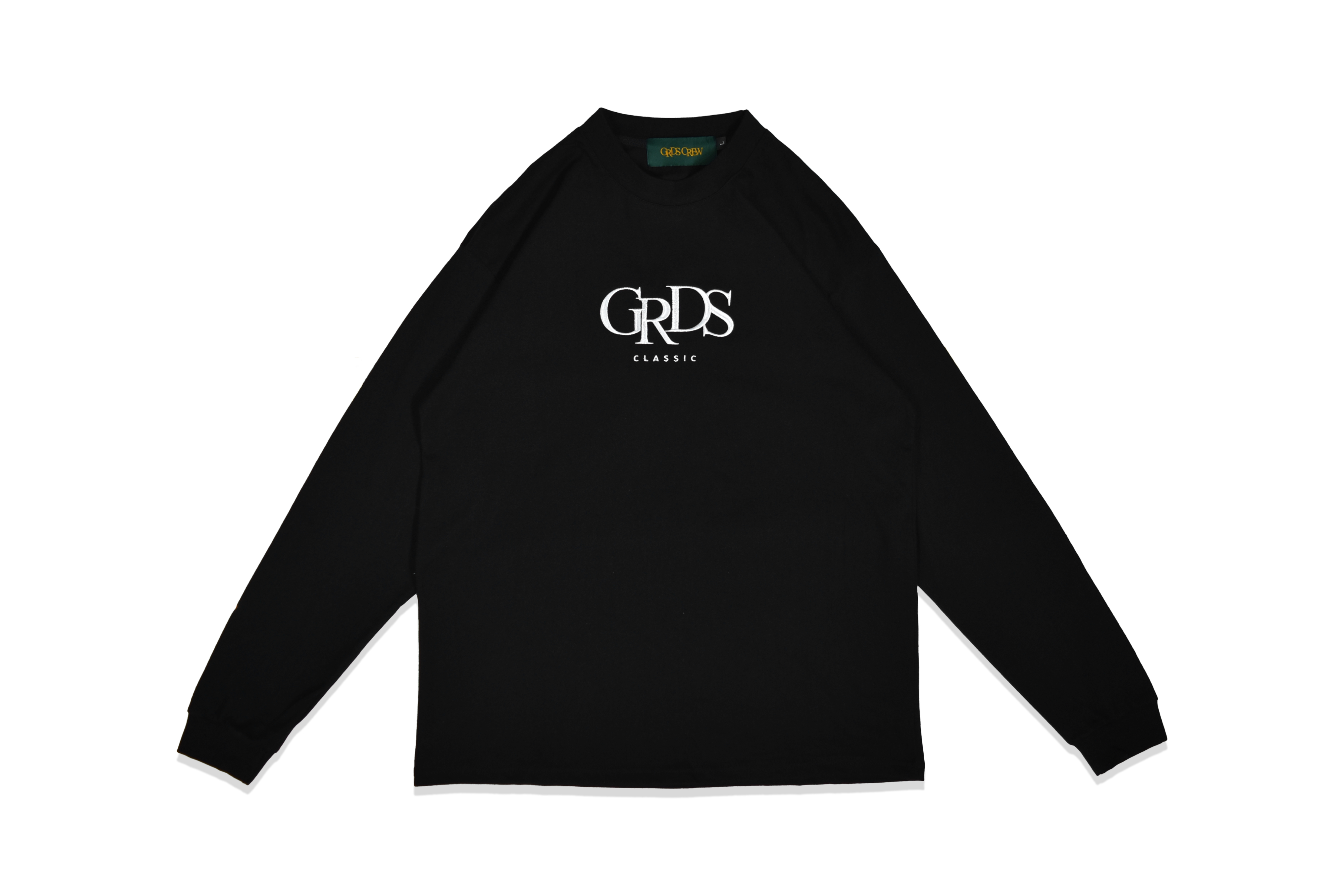 EMBROIDERED CLASSIC LOGO L/S TEE(黑)