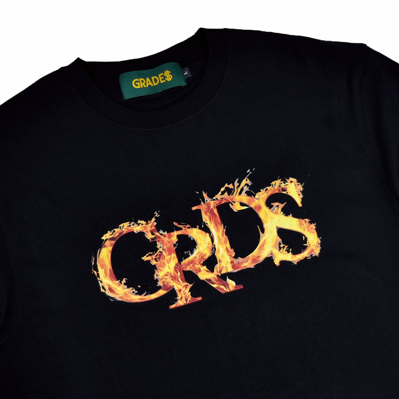 FIRE LOGO L/S Tee(黑)2