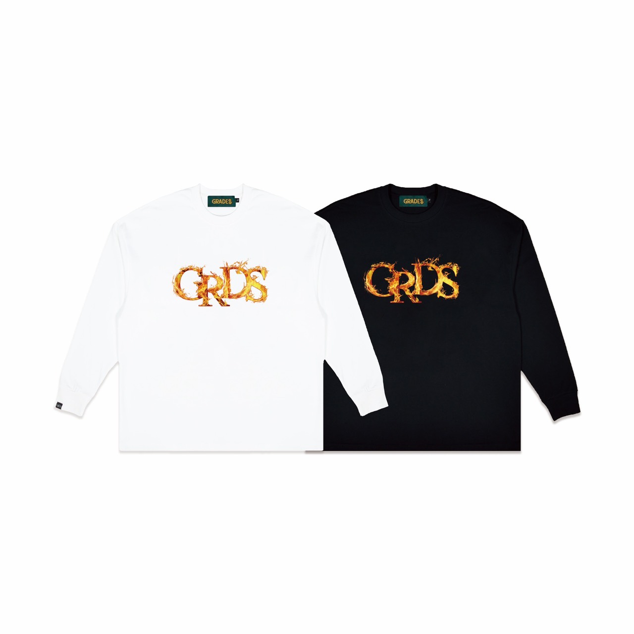FIRE LOGO L/S Tee(白)4