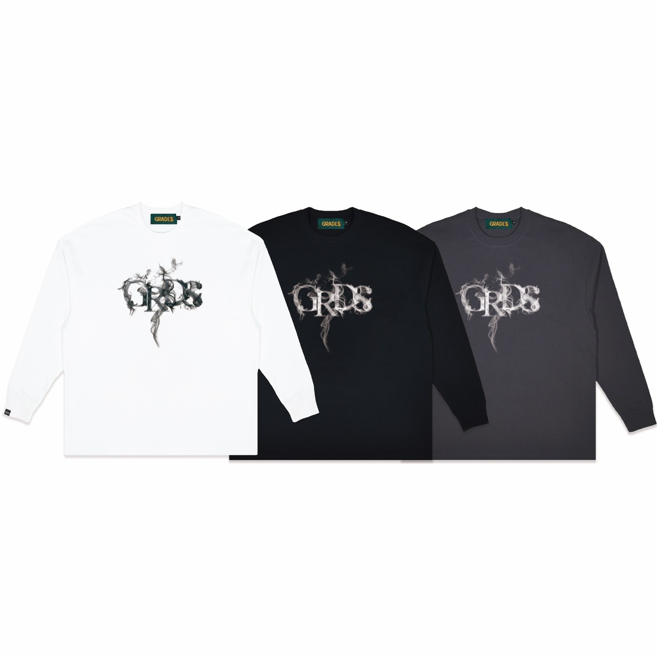 SMOKE LOGO L/S Tee(黑)3